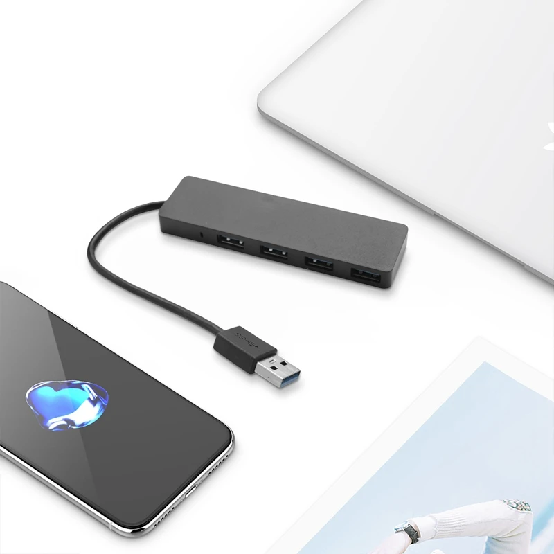 Новый 4-портовый Ультратонкий концентратор данных USB 3 0 для Mac Pro/Mini Imac Surface Pro XPS