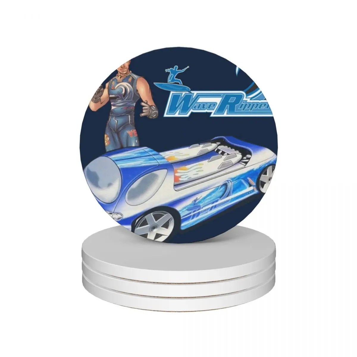 2 керамических подставки Wave Rippers Vert Wheeler Deora (набор из 4 шт.) черные