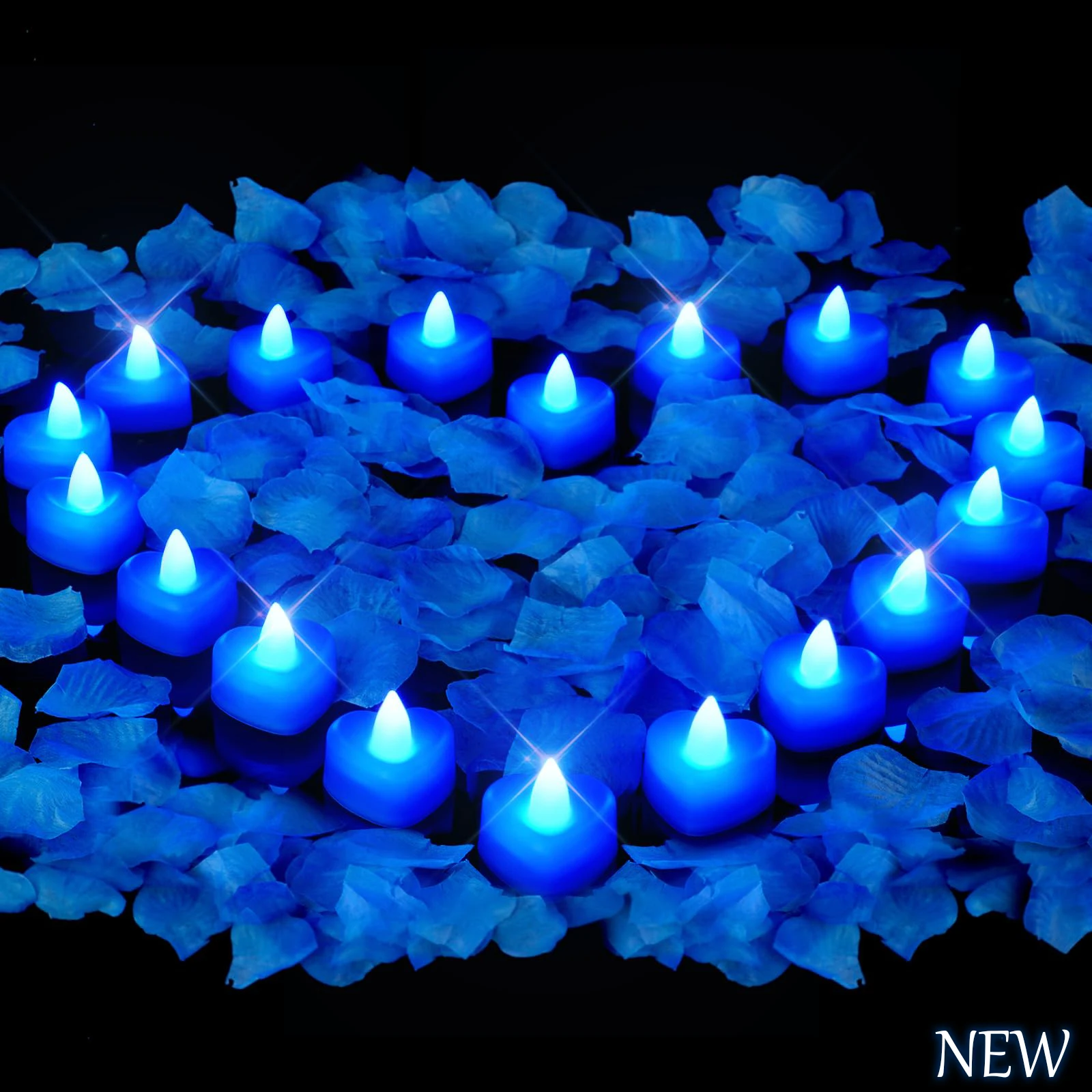 

Светодиодные чайные свечи в форме сердца, 24 шт.