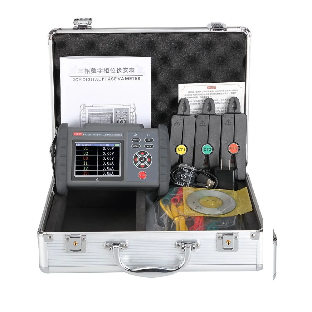FR2020 Трехфазный цифровой вольтамперметр Измеритель тока и коэффициента мощности