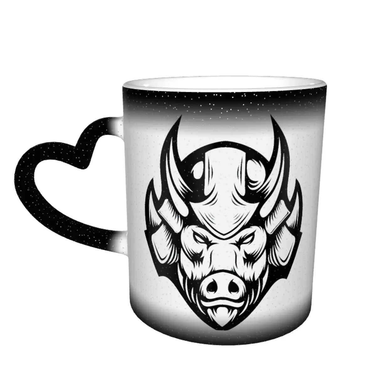 

Color Changing Mug in the Sky Viking Skull Viking Cute Vikings Ceramic Heat-sensitive Cup Humor Graphic Multi-function cups