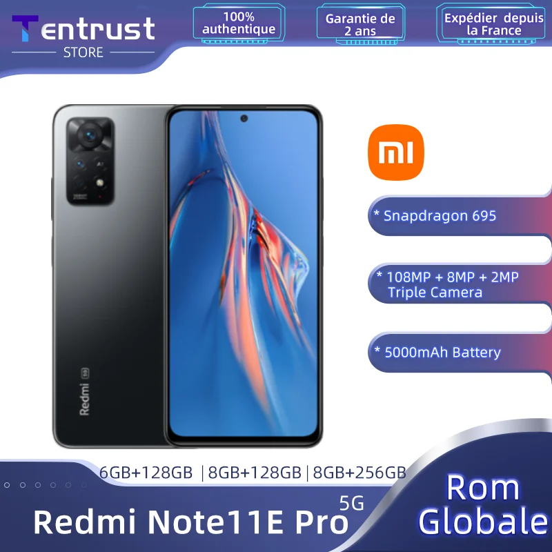 Global Rom Xiaomi Redmi Note 11E Pro 5G Smartphone Note 11 E Pro 108Mp Fotocamera Posteriore Snapdragon 695 67W Caricabatterie 5000Mah Batteria