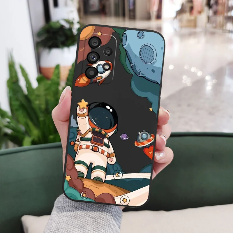 Hey Astronaut Case For Samsung A54 A34 A24 A14 A73 A53 A33 A23 A13 A03 A03S A72 A52 A52S A32 A12 A71 A51 A31 A22 A04S A04 4G 5G