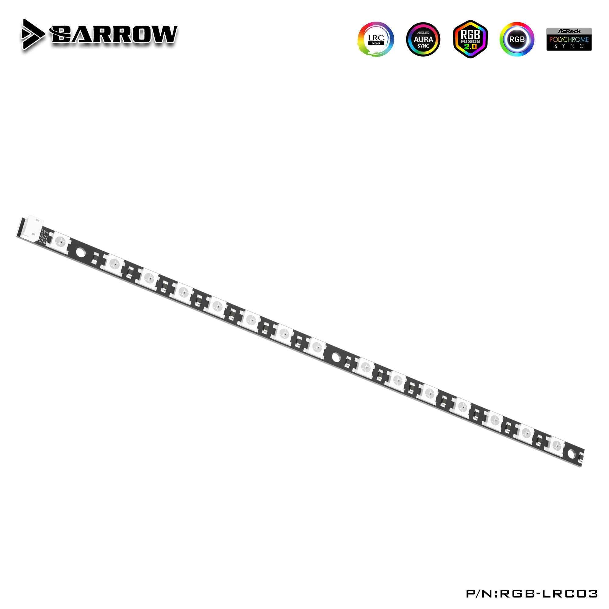 

BARROW LRC2.0 5v RGBL Led Strip for GPU Block 15 lamp Beads RGB-LRC03