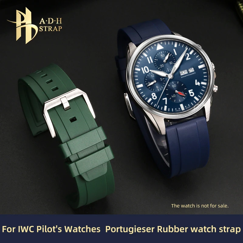 

Waterproof Sports Silicone Strap For IWC Pilot's Portugieser Portofino Rubber Watch Band 20 21 22mm Men's Bracelet Quick Release