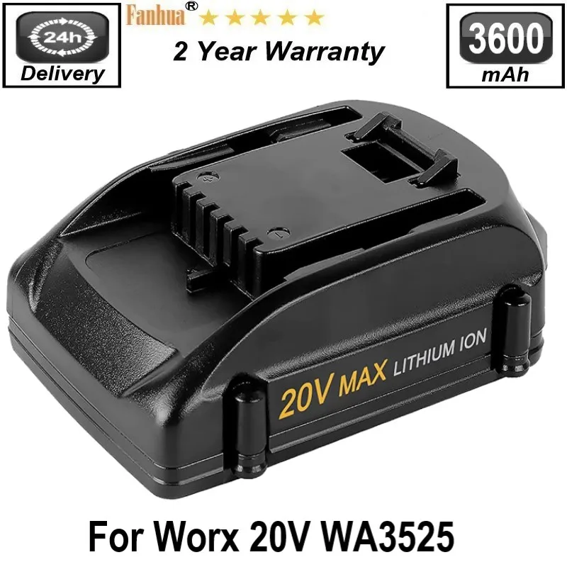 Литий-ионный аккумулятор WA3525 20 в 3000 мАч для Worx WA3520, WA3525, WA3575, WA3578 WG151WG151s WG155s WG251s WG255s WG890 WG891