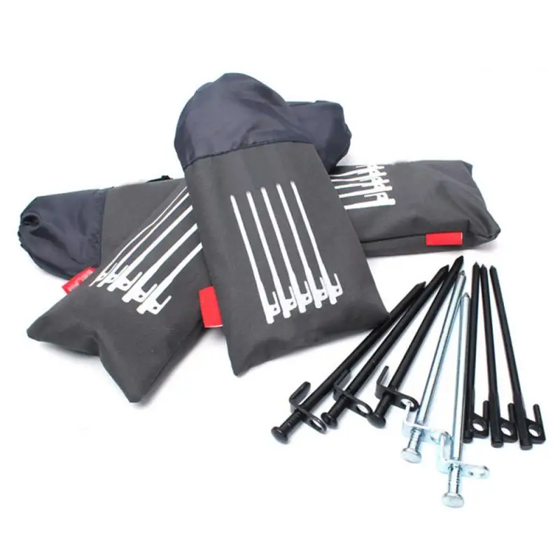 

Portable Floor Nail Storage Bag Outdoor Camping Tent Canopy Pole Nail Hammer Landing Nail Tent Nails Storage Bag Equipment