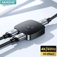 samzhe hdmi compatible splitter 4k hdmi compatible switch bi direction adapter hdmi switcher 2 in 1 out
