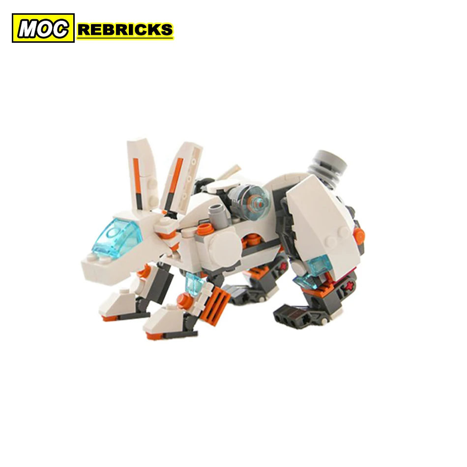MOC Mecha серия Кролик роботы строительный блок DIY модель образовательная