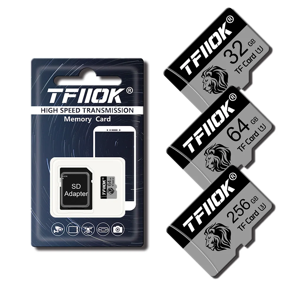 Мини-SD-карта 32 ГБ U1 C10 64 128 UHS-3 A2 Высокоскоростная Флэш-карта TF Micro SD Для Планшета