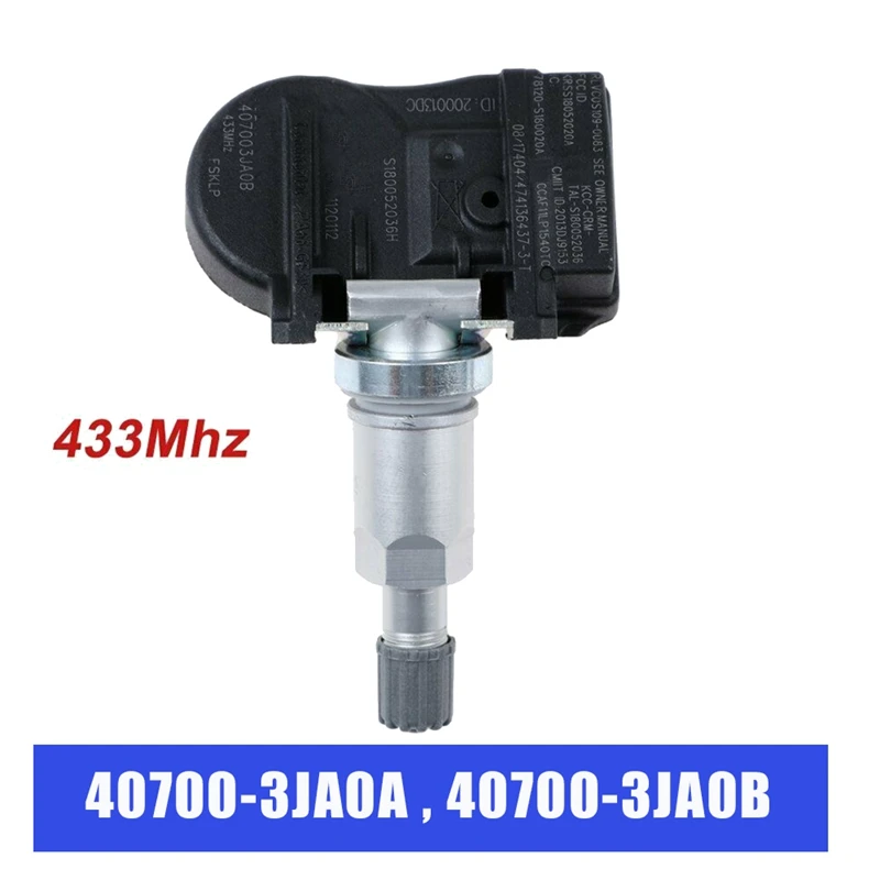 

1PCS TPMS Tire Pressure Monitoring Sensor 40700-3JA0A 40700-3JA0B for Infiniti Q50 Q60 QX60 Nissan Altima Murano 2013-21