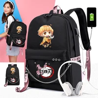 demon slayer backpacks school students shoulders bag for girls boy casual laptop large capacity travel bags