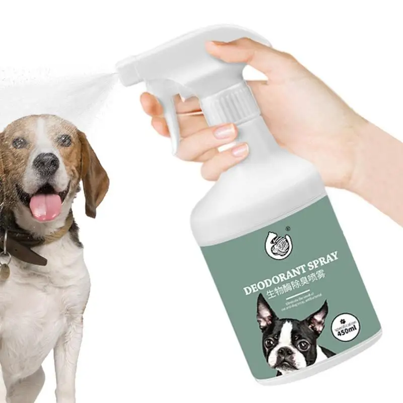 

Dog Cat Deodorizing Spray 450ml Pets Liquid Perfume Spray Long Lasting Pet Perfume Deodorant Odor Eliminating For Home Pets