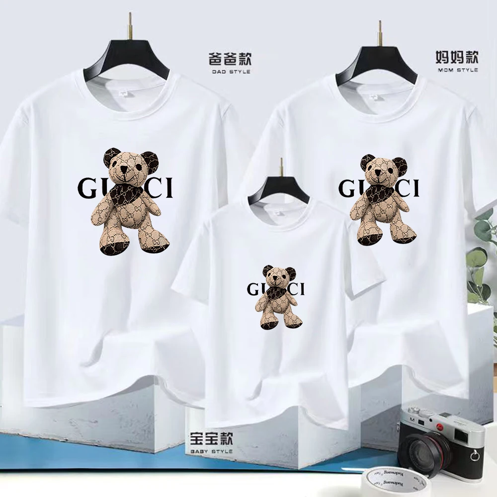 Хлопковые Футболки С Фирменным Именем Для Мальчиков И Девочек Модные Одинаковые