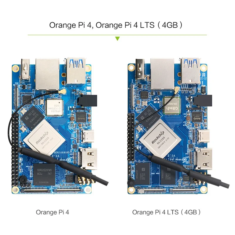 

For Orange Pi 4 LTS+Case+Fan 4GB DDR4 16GB EMMC RK3399 Wifi+BT5.0 Gigabit Ethernet Run Android Ubuntu Debian OS