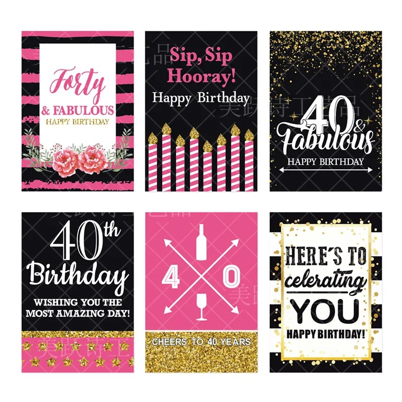 

MOONBIFFY наклейки на бутылки День рождения 6 шт.