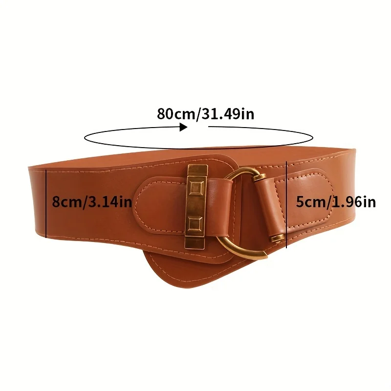 Металлический Эластичный Ремень В Стиле Ретро Для Женщин Декоративный Платье И