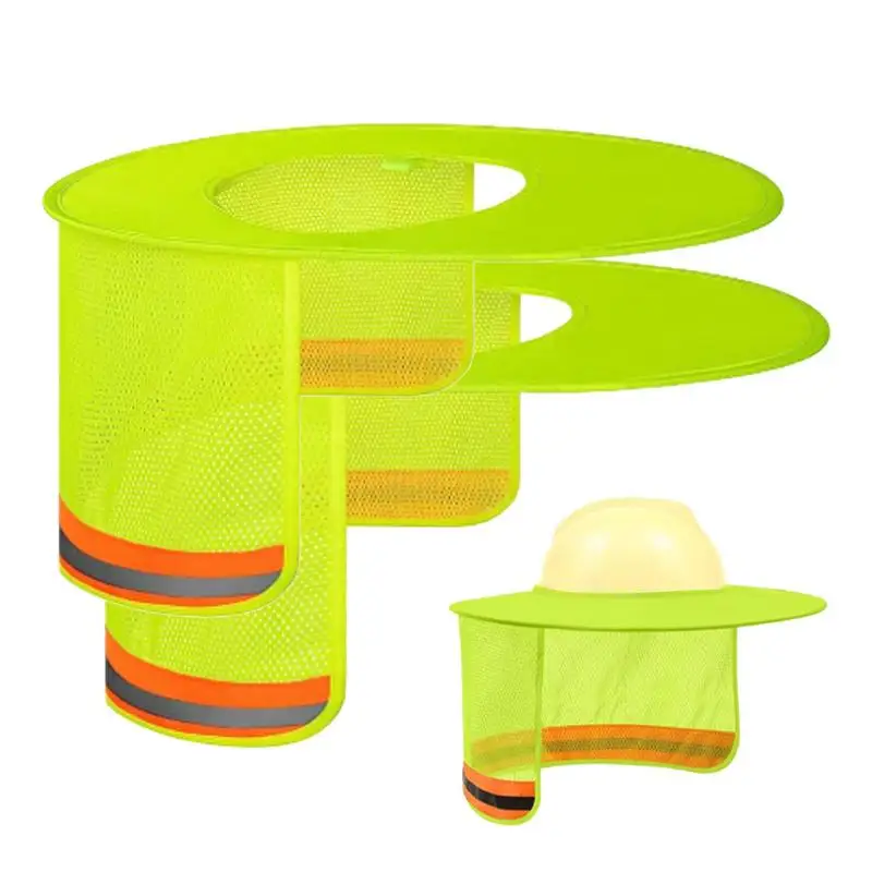 

Hard Hat Sun Shield 2 Pieces Reflective Hard Hat Neck Protective Sun Shield Mesh Sun Visor For Headgear Accessories Portable