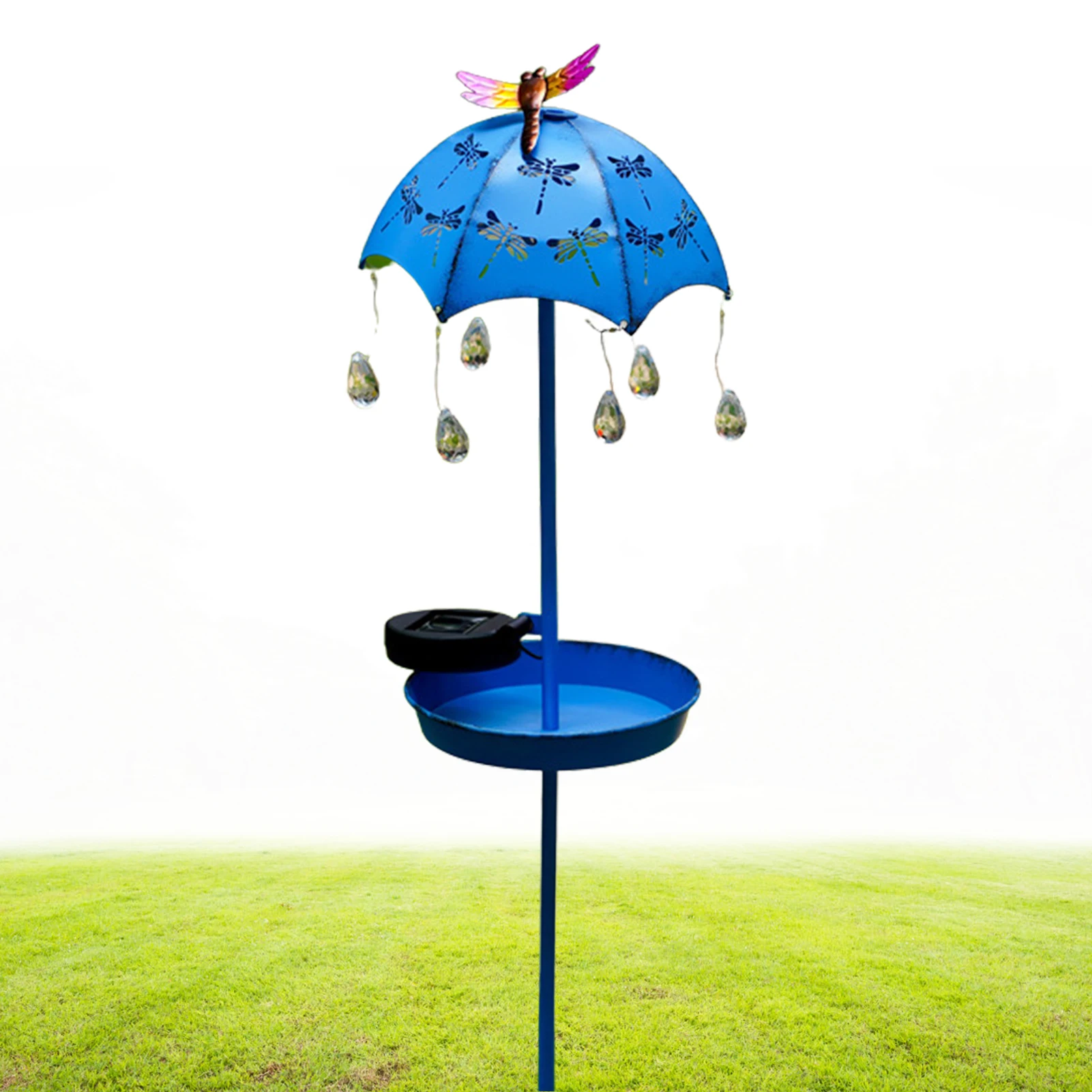 

Кормушки для диких птиц на солнечной батарее, садовый светильник с зонтиком, уличная декоративная лампа с имитацией капли воды