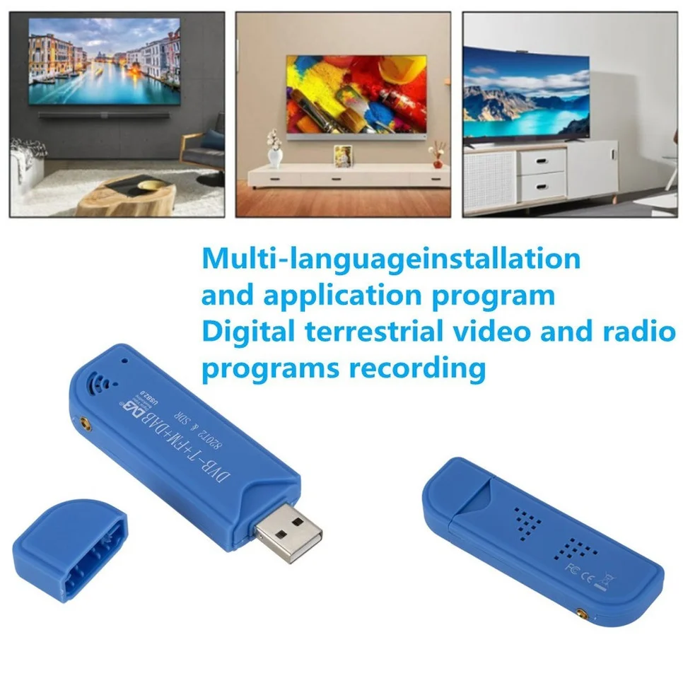 DVB Цифровое Видео трансляция USB 2.0 TV stick 820T 2 маленький цифровой Телевизор Stick