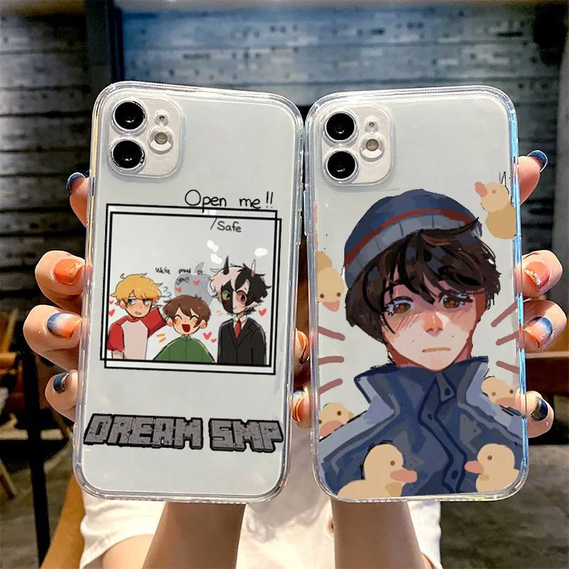 

Чехол для телефона Dream Smp с японским аниме для iPhone 13 12 11 Pro Max Mini 12Pro 7 8 Plus X XS Max XR, чехлы для iPhone 13, чехол