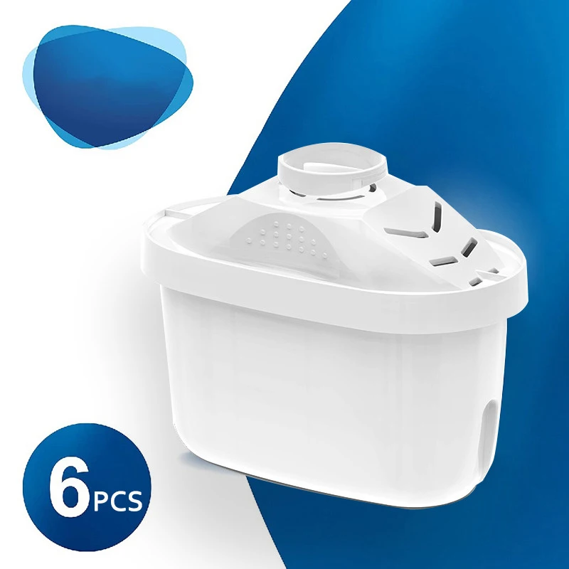 6 Pezzi Brita Maxtra + Plus Cartuccia Filtro Acqua-Confezione Da 6 Bianco Confezione Da 6 Filtri Per La Purificazione Dell'Acqua Acqua Calcare Consegn