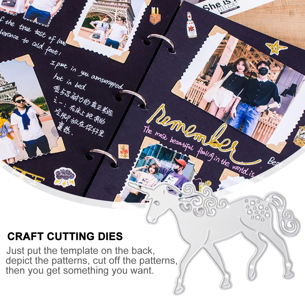 2 шт. стальная форма для ножа единорог штампы тиснение резка трафарет декор