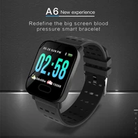 a6 fitness tracker wristband smart watch color touch screen water resistant smartwatch phone with heart rate monitor