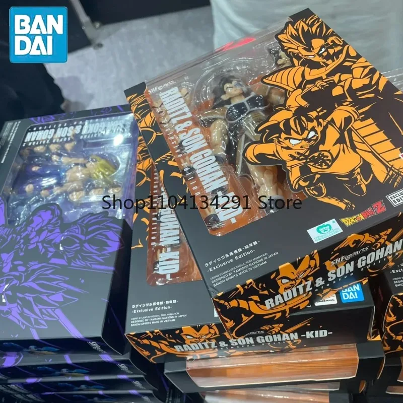 Фото В наличии: Bandai S.H.Figuarts Dragon Ball Z Радитц и Сон Гохан, эксклюзивное издание. Аниме-фигурки Buo Chapter Moveable №1