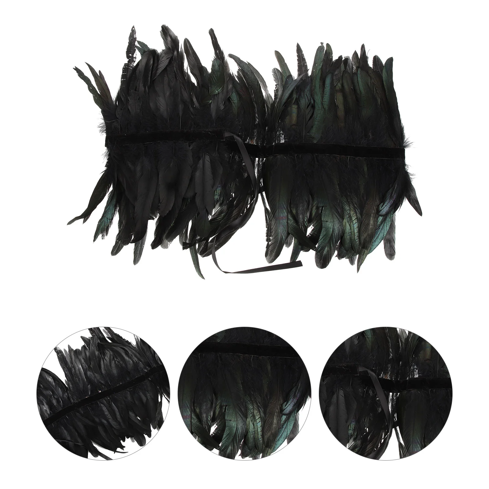 

Halloween Decoration Party Cape Wear-resistant Plume Shawl Decorative Black Outdoor Clothing
