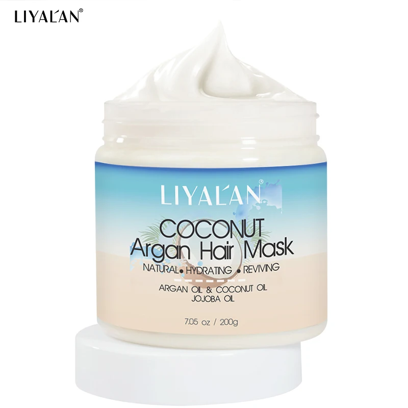 Coconut Argan Oil Hair Mask Moisturizing Treatments Repair Dry Damaged Hair Smoothing Nourish Vitamins Conditioner Hair Care