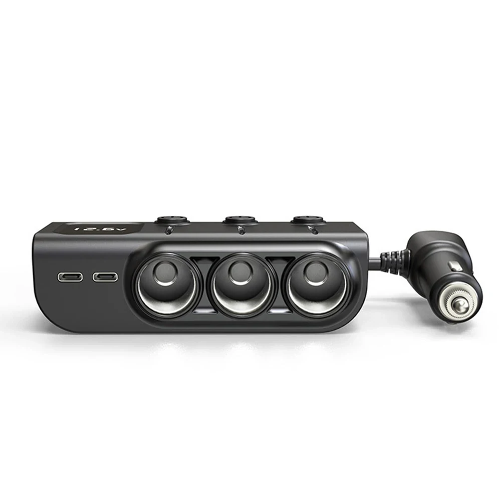 120 Вт 3 в 1 три USB-розетки Автомобильный прикуриватель Адаптер 12 В 24 Разветвитель