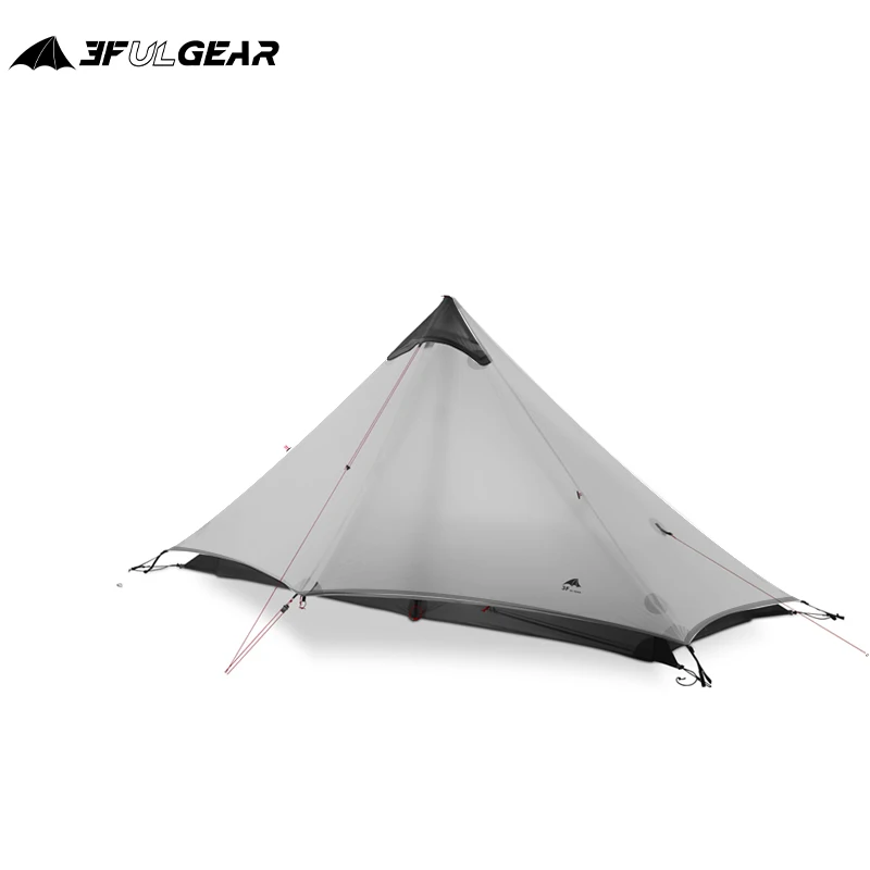 

3F UL GEAR Newest LanShan 1 Outdoor Camping Hiking Travel Tent 1 Person 3/4 Season Professional 15D Ultralight Rodless Tent