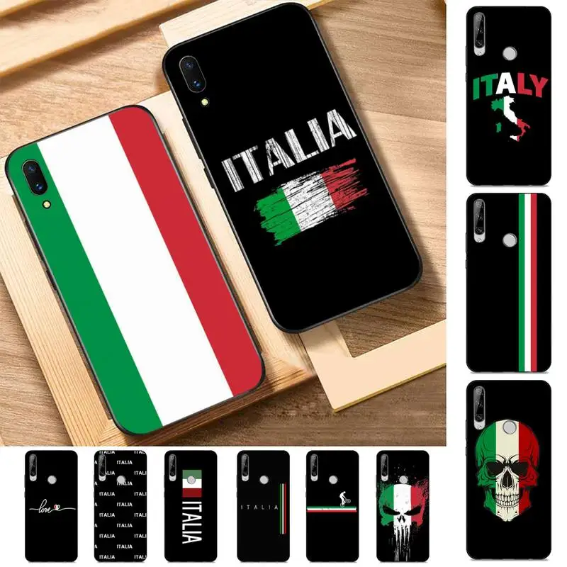 

Italy Flag Phone Case for Huawei Y 6 9 7 5 8s prime 2019 2018 enjoy 7 plus