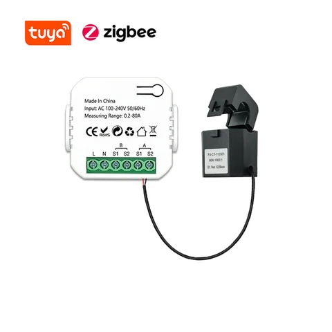 Умный измеритель энергии Tuya ZigBee, двунаправленный измеритель энергопотребления, солнечная PV система, управление через приложение