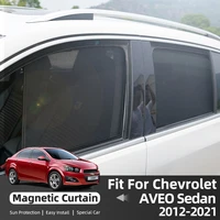for chevrolet aveo sedan 2012 2021 car sun shade car side rear magnetic sun shade with uv rays protection car curtain