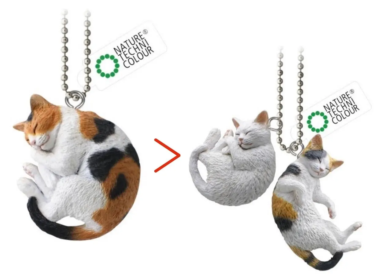 IKIMON Nature Technicolor kawaii MONO PLUS Cat Ball Chain Талисман Calico cat коричневый табби котенок Neko Коллекция фигурки для сна (art.: 3920cbcbf7538) - 3920cbcbf7538