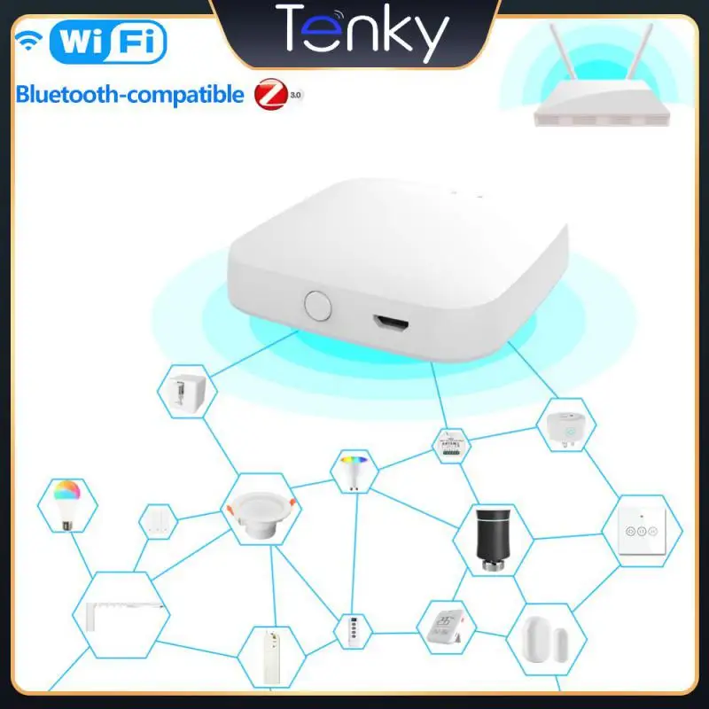 

Смарт-шлюз Tuya, беспроводной сетевой концентратор, многорежимный Zigbee 3,0, дистанционное управление Wi-Fi, 2/3/5 шт.