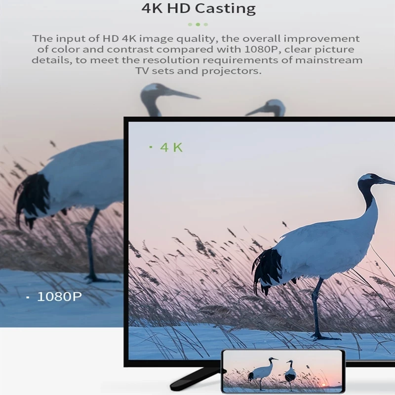 Фото 1080P беспроводной HDMI-совместимый WiFi-адаптер для дисплея, ТВ-приемник, адаптер для совместного использования экрана для IPhone, Samsung №2