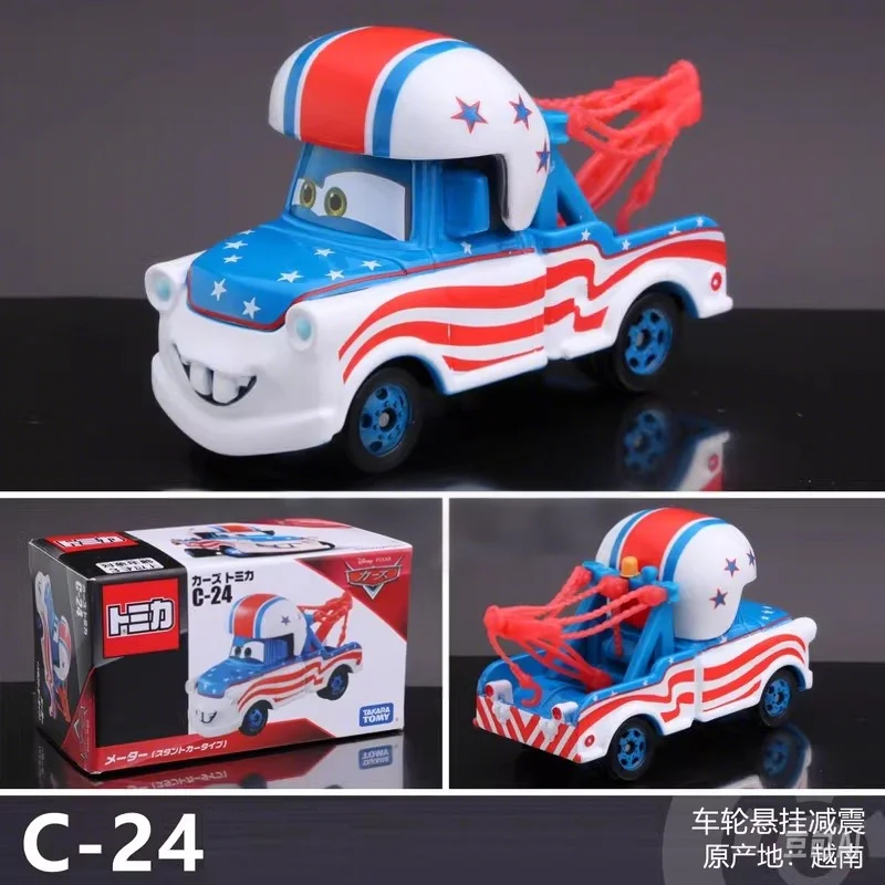 Фото Takara Tomy Cars Mater, национальный флаг, модель автомобиля из сплава, коллекция литья под давлением, подарок, дающий классический детский подарок, игрушки №1
