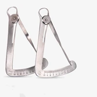 dental gauge caliper metal wax caliper high precision stailess steel measuring ruler dental lab tools inner crown calipers