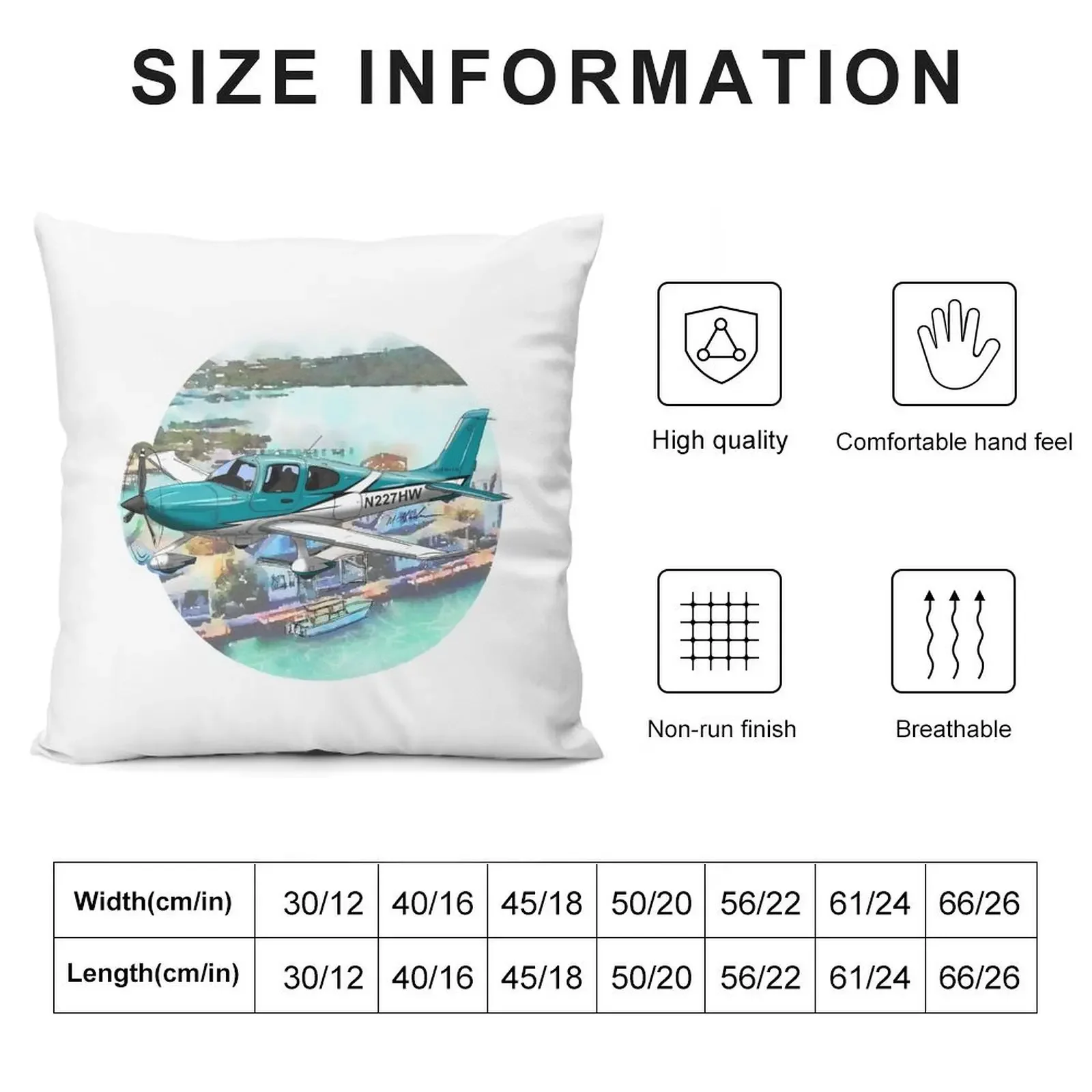 Декоративная подушка Cirrus SR-22 N277HW рождественские украшения для дома 2021 клетчатая