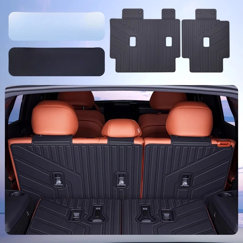 

Для BYD tang L DMI/EV 2025 2026 TPE задние коврики для багажника, водонепроницаемый устойчивый к царапинам багажник, нескользящая защитная накладка для багажа