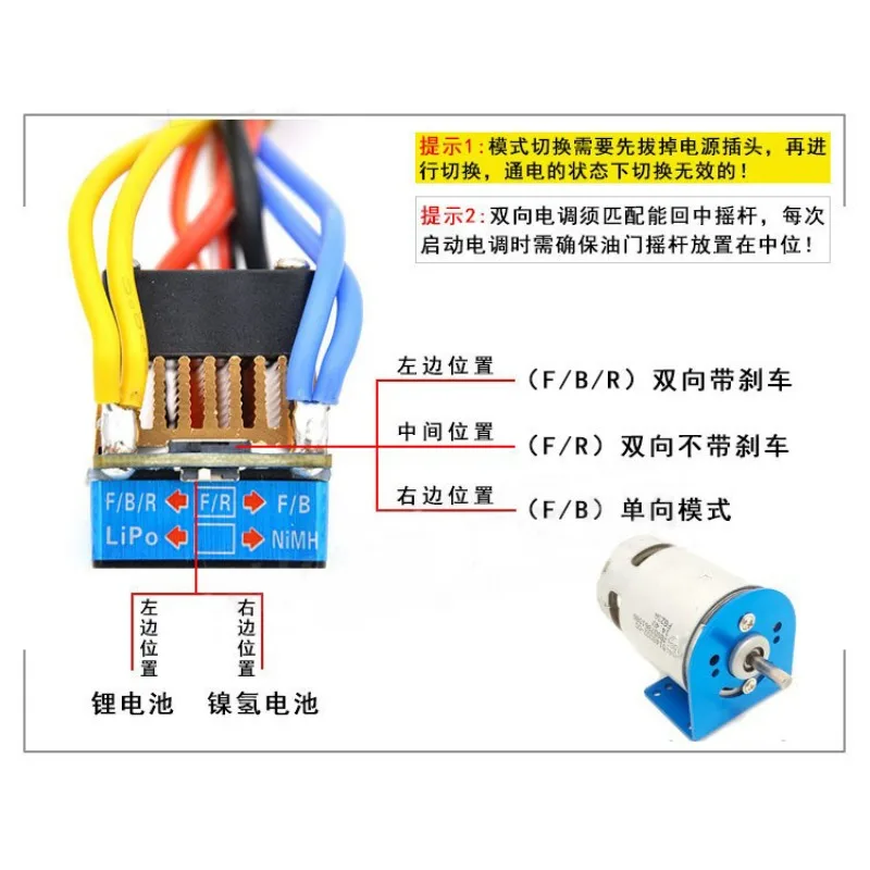 Фото 160A 320A 480A Бесколлекторный двухканальный ESC Feng Shui, водонепроницаемый ESC для моделей лодок. №3