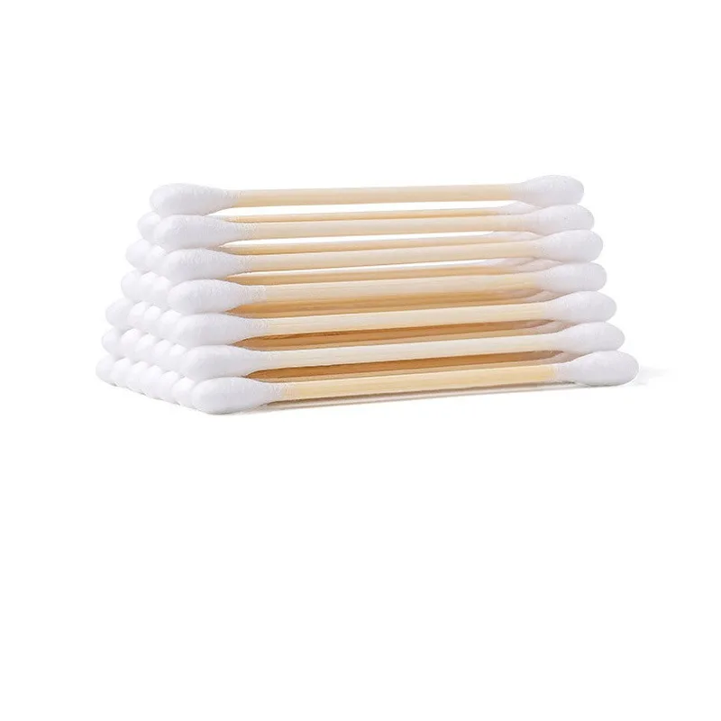 200 шт. одноразовые ватные палочки бамбуковые крафт-бумага в упаковке для ушей
