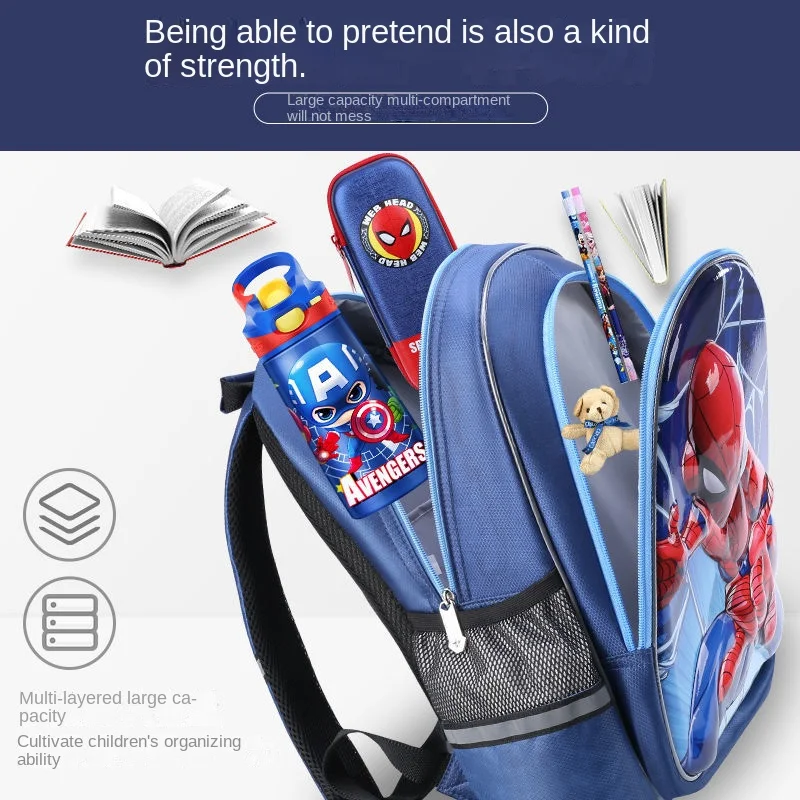 Disney schoolbag primary school boys grade one, two, three to six super lightweight ridge protection and load reduction