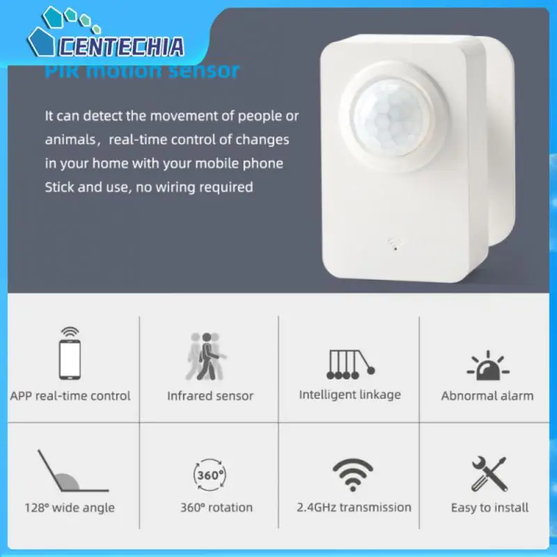 

Battery Smart Infrared Detector Wireless Wifi Human Body Sensor Mini Real Time Pir Motion Sensor Family Safety System 40m