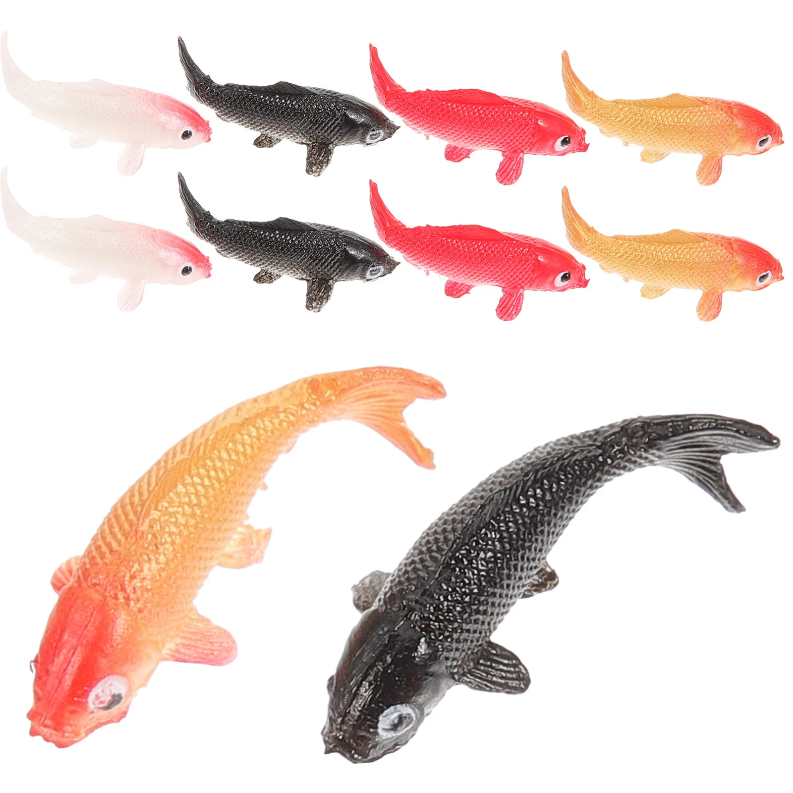 

10 Pcs Dollhouse Toys Simulated Fish Sea Decor Small Miniature Plastic Kids Pretend Ornaments Ocean Animals