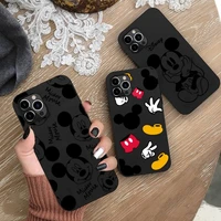disney mickey minnie mouse phone case for iphone 13 12 11 pro mini xs max 8 7 plus x se 2020 xr silicone soft cover