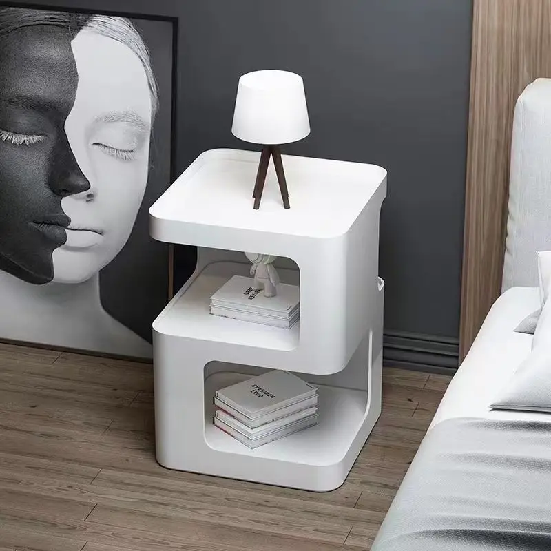 

Nordic light luxury nightstand modern simple small apartment creative sofa edge a few small coffee table simple bedroom bedside